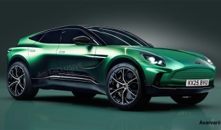 Aston Martin EV SUV render by Avarvarii