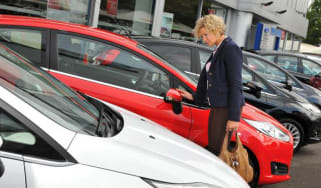 Car dealer forecourt shopping