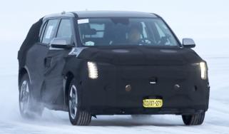 New Kia EV3 Spy shot front 3/4