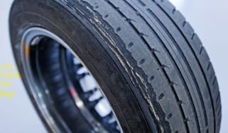 Worn tyre